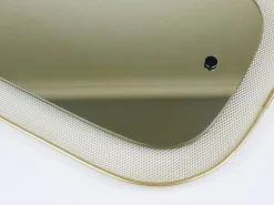 Mid-Century Wandspiegel aus Rigitulle Metall & Messing von Vereinigte Werkstätten für Kunst, Germany, 1950er