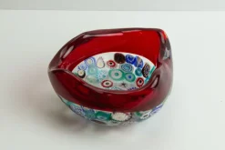 Millefiori Incalmo Schale aus Muranoglas von Archimede Seguso, Italien, 1950er