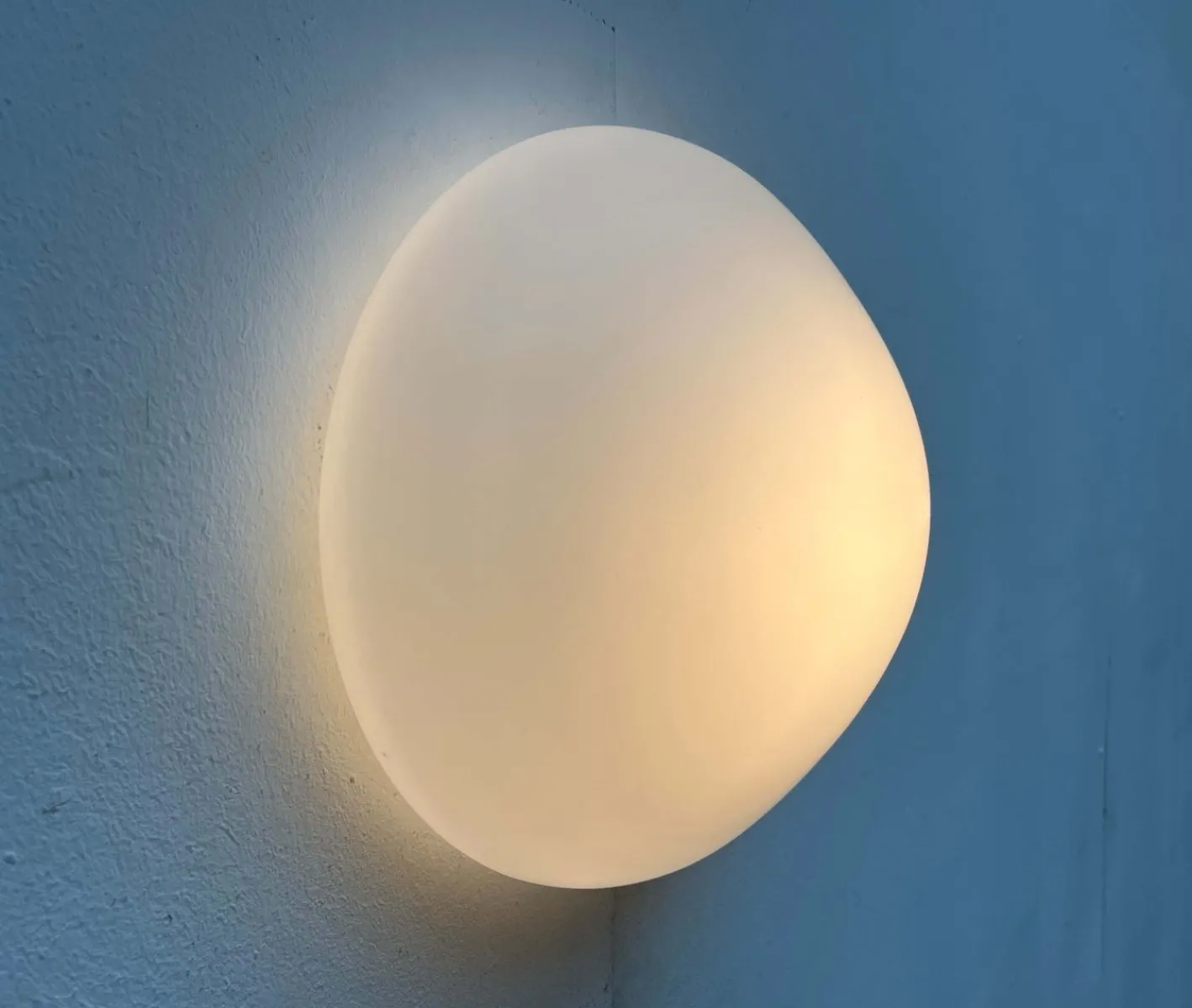Minimalistische Mid-Century Modern Decken- oder Wandlampe von Wilhelm Wagenfeld für Lindner, 1950er