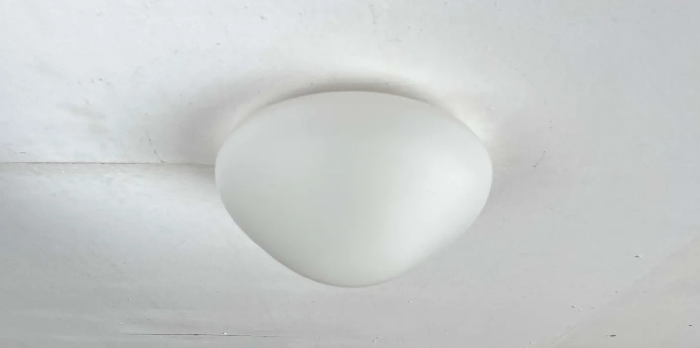 Minimalistische Mid-Century Modern Decken- oder Wandlampe von Wilhelm Wagenfeld für Lindner, 1950er