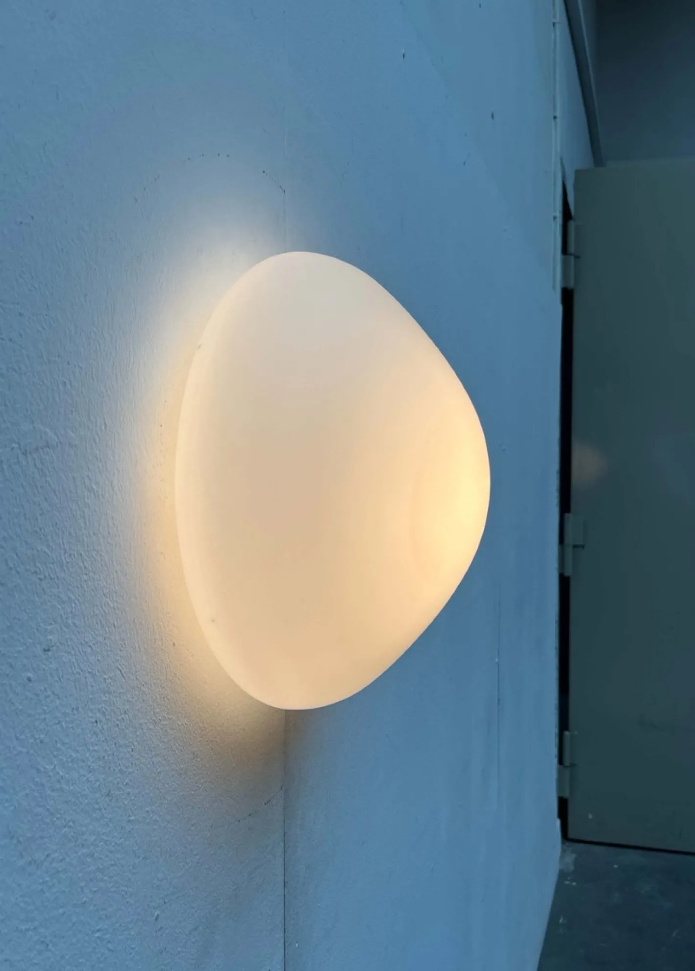 Minimalistische Mid-Century Modern Decken- oder Wandlampe von Wilhelm Wagenfeld für Lindner, 1950er