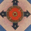 Mino Meno, Pentacle, 1970er, Ölgemälde auf Sperrholz