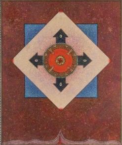 Mino Meno, Pentacle, 1970er, Ölgemälde auf Sperrholz