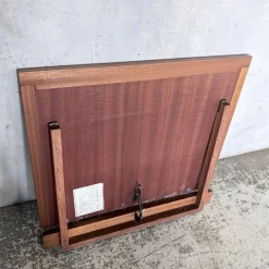 Moderner quadratischer dänischer Mid-Century Spiegel mit Rahmen aus Teak, 1960er