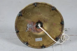 Moderne skandinavische Anna Stehlampe mit Messingschaft und Segeltuchschirm von Anna Ehrner für Atelje Lyktan, Schweden, 1970er