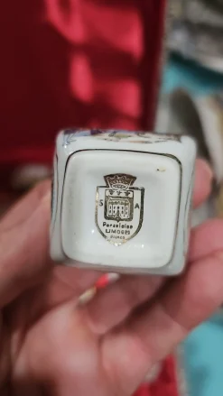 Napoleon Cognac Likörflasche mit Deckel und Tassen in Box von Limoges, 7 . Set