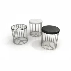 Pace Pouf aus pulverbeschichtetem Aluminium von Altreforme
