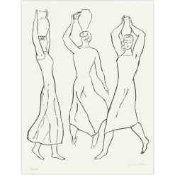 Pierre Boncompain, The Three Graces, 1990, Lithographie