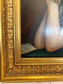 Porträt einer jungen Frau, 1920er Jahre, Öl auf Leinwand, gerahmt
