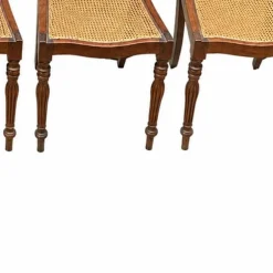 Portugiesische Stühle aus Mahagoni, 19. Jh., 4er Set