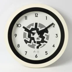 Postmoderne Wanduhr von Nathalie Du Pasquier & George Sowden für Neos Lorenz, 1980er