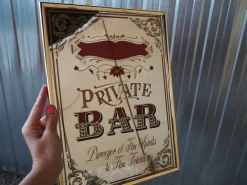 Private Bar Spiegelschild, 1980er