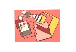 Red Composition - Original Siebdruck von Mario Radice - 1978 1978