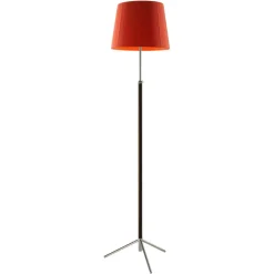 Room G3 Stehlampe in Rot & Chrom von Jume Sans