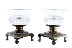 Salz- und Pfefferstreuer aus geschliffenem Glas, 2 . Set
