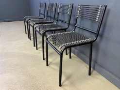 Sandow Esszimmerstühle von Rene Herbst, 1980er, 4er Set