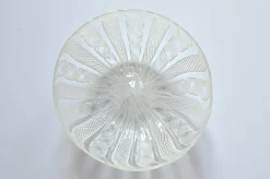 Schale aus Muranoglas in Zanfirico Latticino Technik