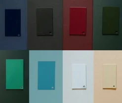Schreibtisch aus Rote Bete mit Schublade aus Linoleum Natur von &New