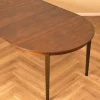 Schwedischer Runder Esstisch aus Teak, 1950