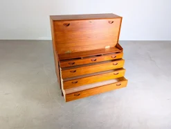Sekretär aus Teak von Peter Hvidt & Orla Mølgaard-Nielsen für Søborg Møbelfabrik