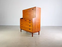 Sekretär aus Teak von Peter Hvidt & Orla Mølgaard-Nielsen für Søborg Møbelfabrik