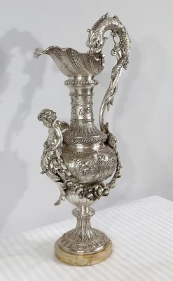 Silberner Krug im Louis XVI Stil, 19. Jh.