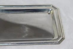 Silberner Toastständer mit Tablett, 1950er