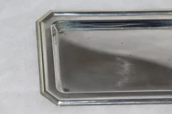 Silberner Toastständer mit Tablett, 1950er
