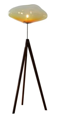 Silberne Stati X Stehlampen in Rauchglas von Eloa, 2er Set