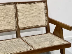 3-Sitzer Bank Sofa von Pierre Jeanneret, Indien, 1956