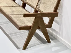 3-Sitzer Bank Sofa von Pierre Jeanneret, Indien, 1956