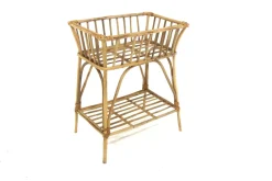 Skandinavischer Rattan Übertopf, Schweden, 1960er