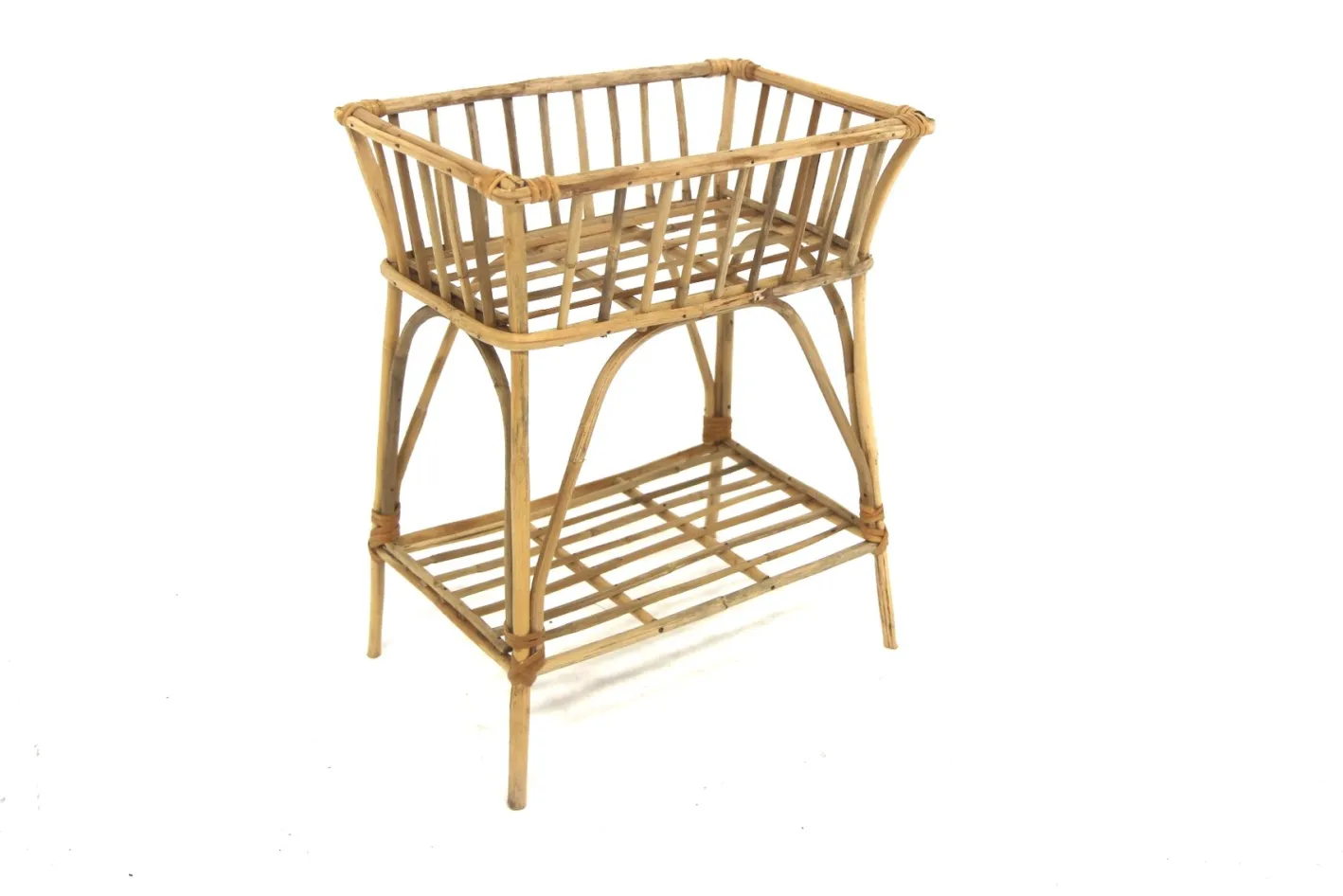 Skandinavischer Rattan Übertopf, Schweden, 1960er