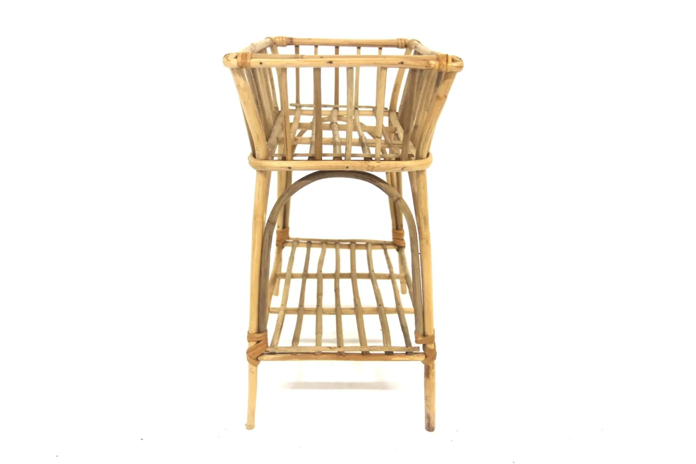 Skandinavischer Rattan Übertopf, Schweden, 1960er