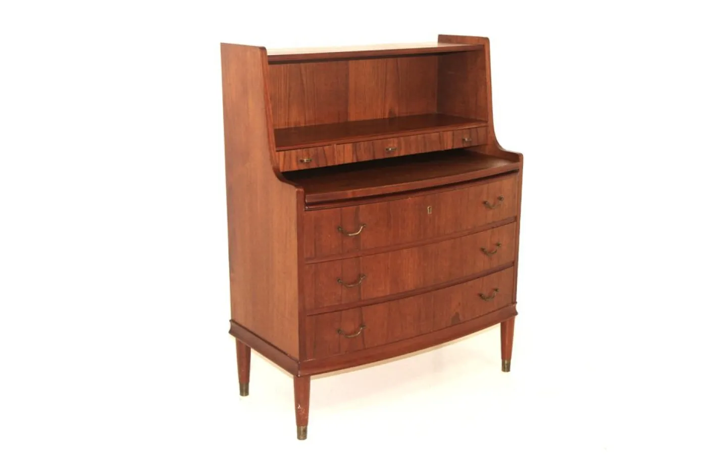 Skandinavischer Teak Sekretär, Dänemark, 1950