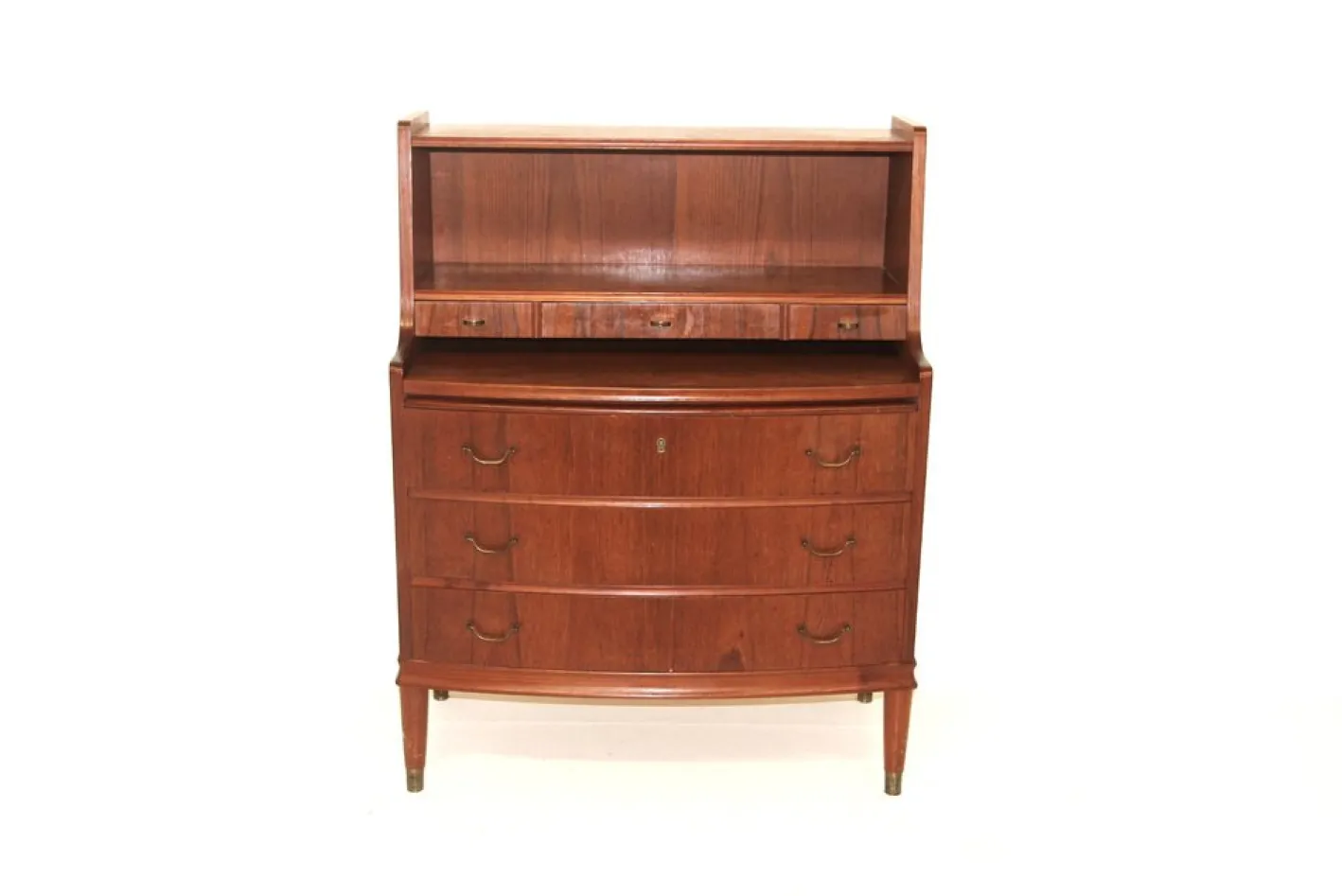 Skandinavischer Teak Sekretär, Dänemark, 1950