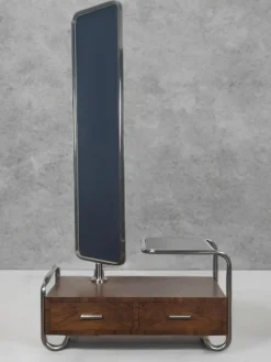 Slezak Frisiertisch aus Nussholz von Robert Slezak für Slezak Factories, 1930er