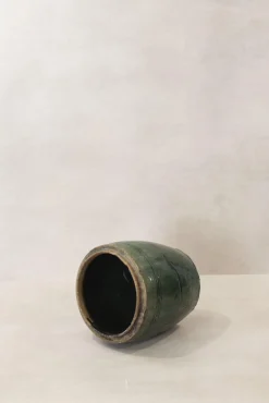 Smaragdgrüner Vintage Topf
