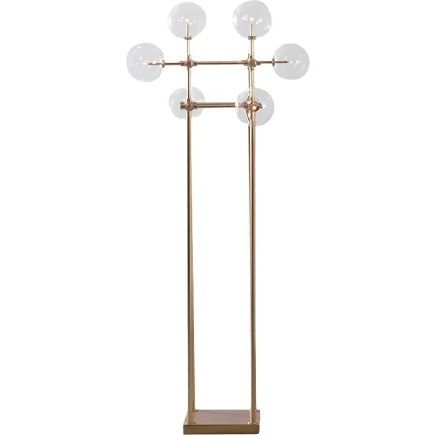Soap 6 Stehlampe aus Messing von Schwung