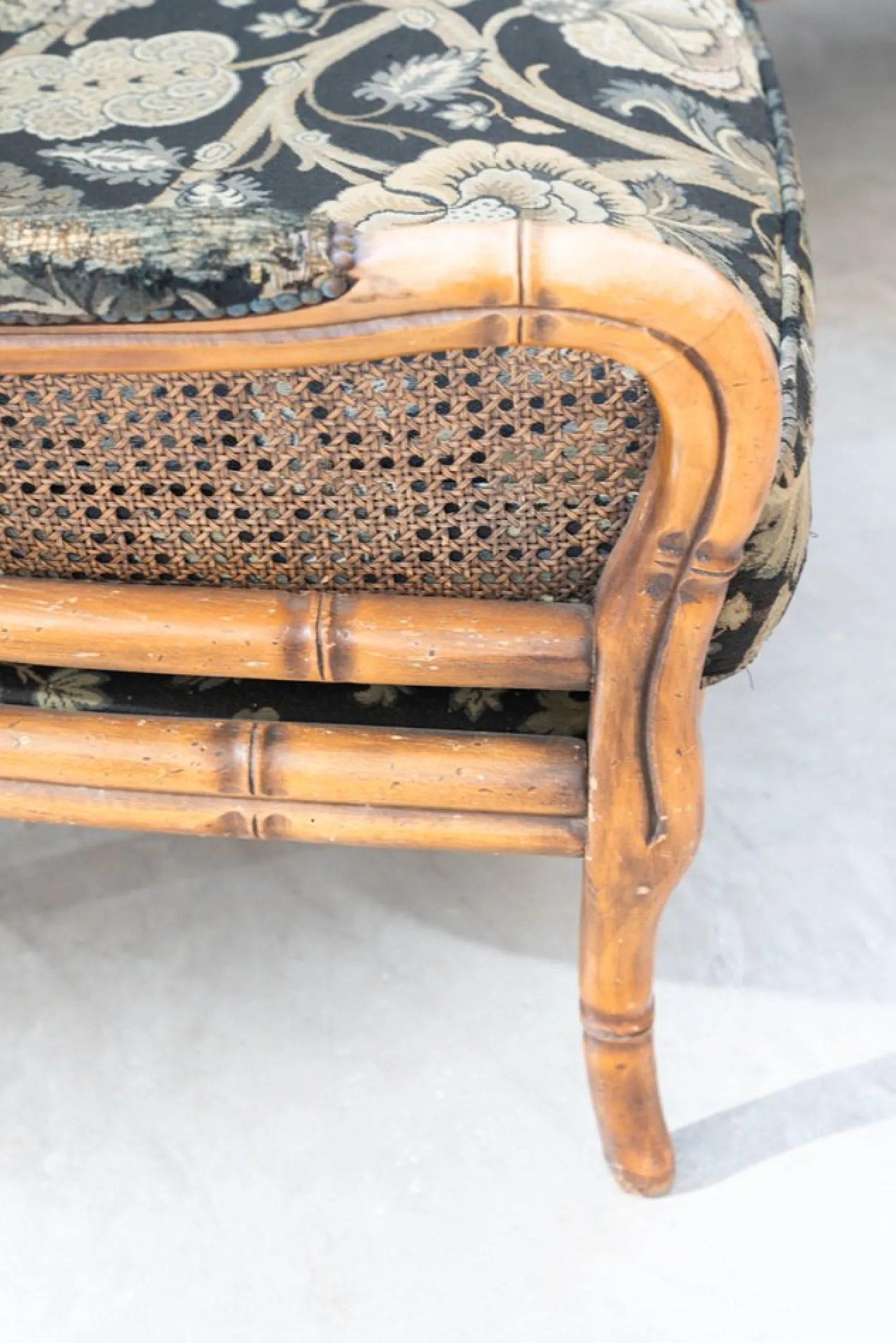 Sofa und 2 Sessel aus Bambus, 1980er, 3er Set