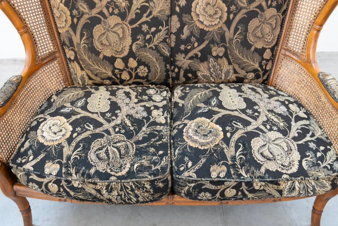 Sofa und 2 Sessel aus Bambus, 1980er, 3er Set