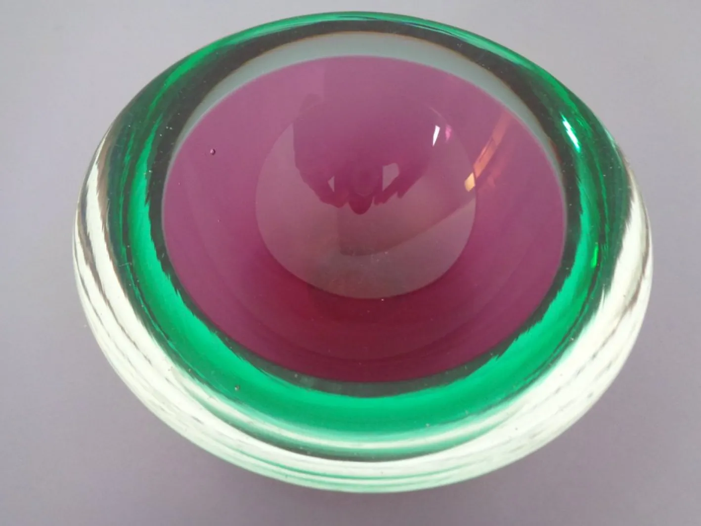 Sommerso Schalen aus Muranoglas von Flavio Poli, 1960er, 4er Set