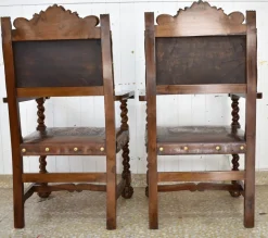 Spanische Vintage Mönchsstühle, 2er Set