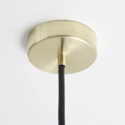 Spinode Minimale Hängelampe im modernen Design mit flacher Messingscheibe von Balance Lamp