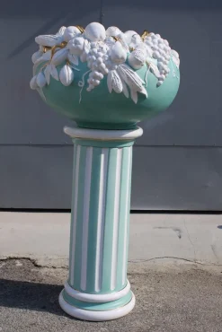 Säule aus Emaillierter Keramik von Tommaso Barbi, Italien, 1970er