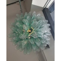 Szenografischer grüner Felci Murano Glas Kronleuchter von Simoeng