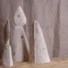 Talisman Skulptur # 2 aus Sandy Steingut mit Bronze Intarsien von Margaux Leycuras