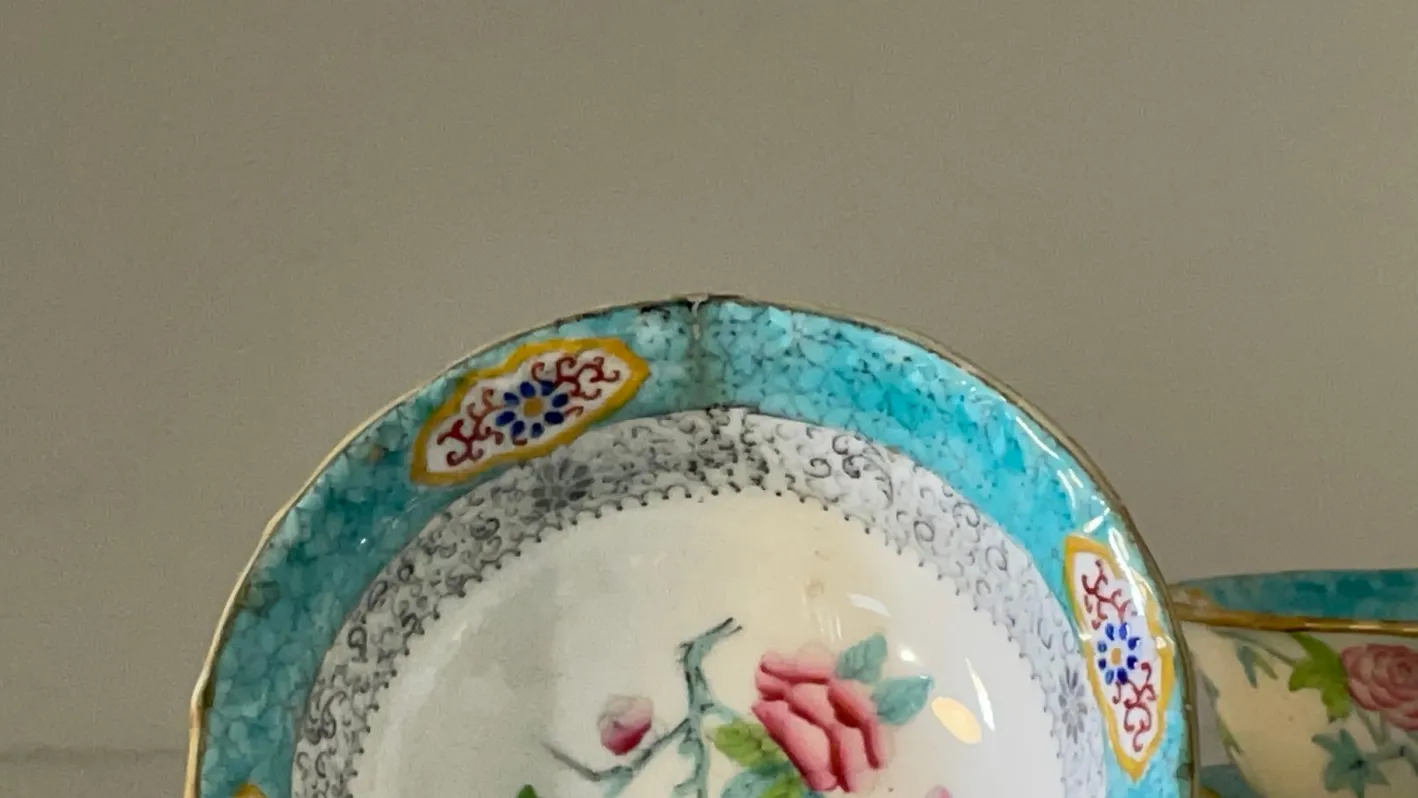 Tassen von Minton & Boyle, 1830er, 2er Set