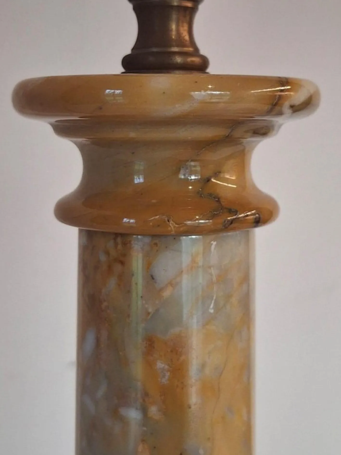 Tischlampen aus Marmor, 1970er, 2er Set