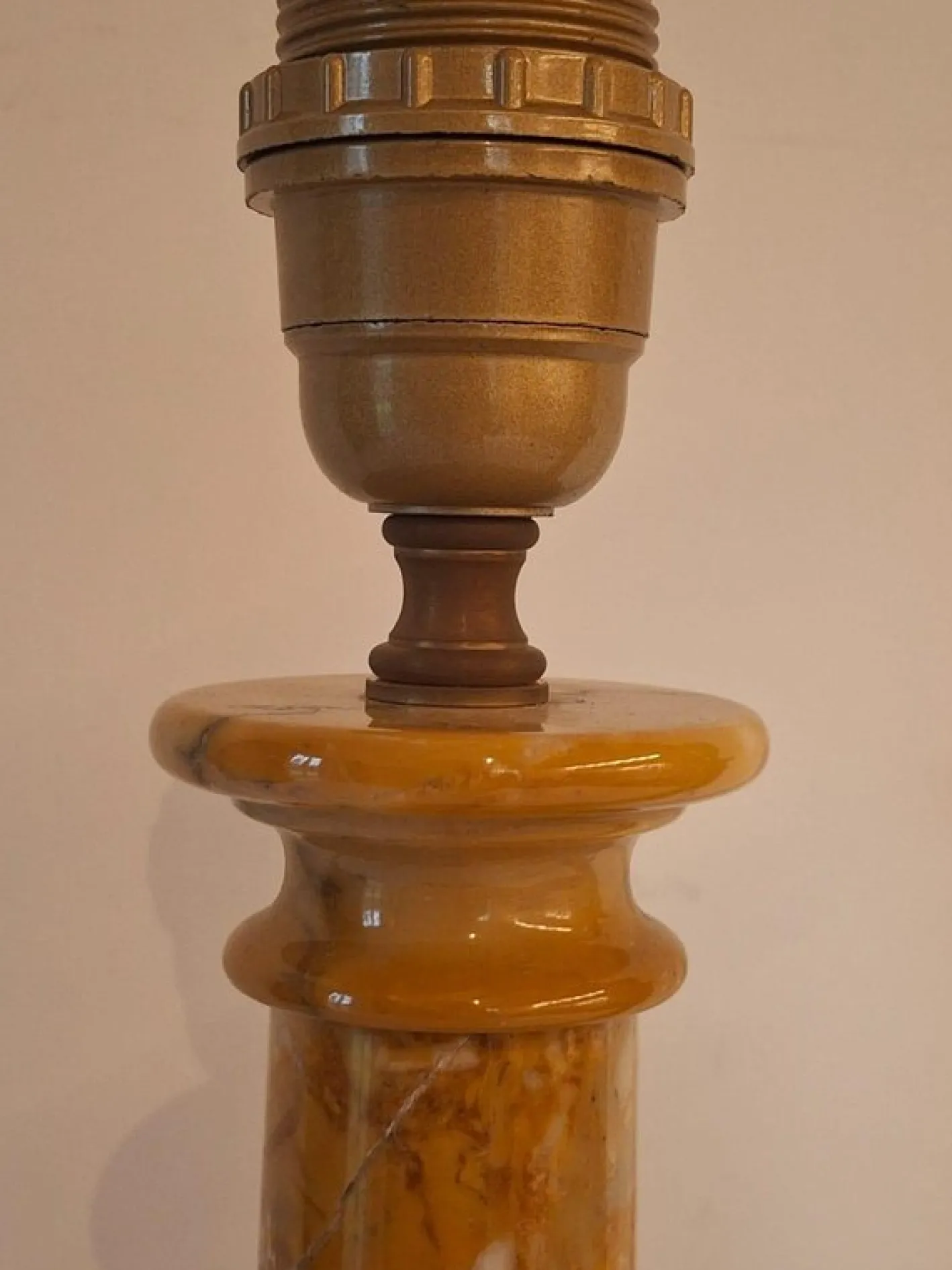 Tischlampen aus Marmor, 1970er, 2er Set